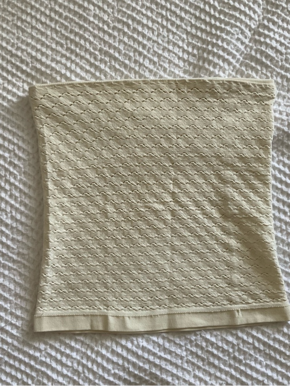 Free People Intimately Cream Textured Knit Tube top size XS/S